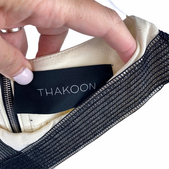 Thakoon Bandage Ivory Black Sheath Dress 2 - Picture 10 of 12